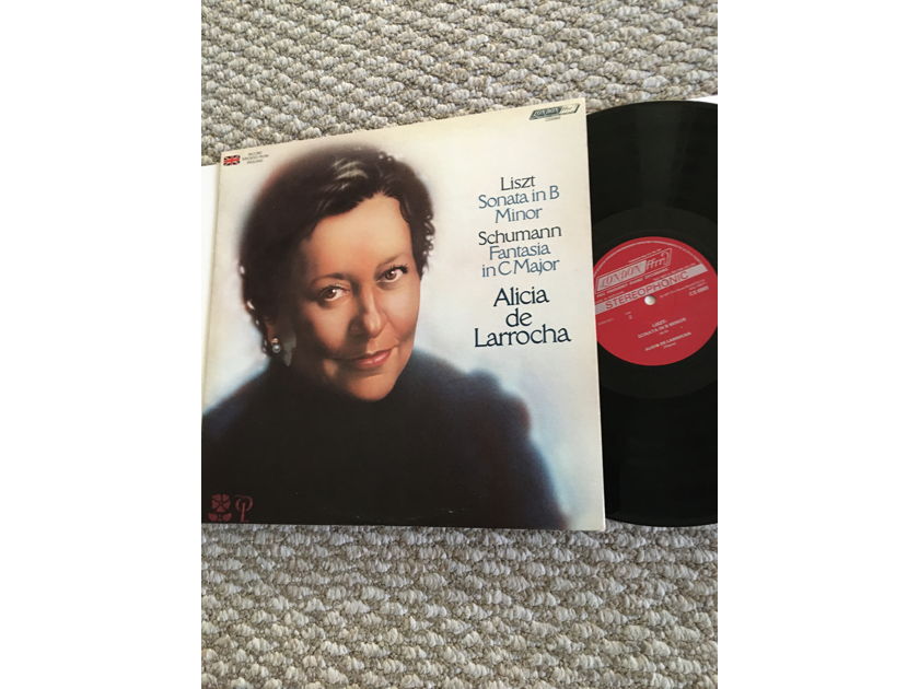 Alicia De Larrocha Liszt sonata B minor  Schumann fantasia in c major Lp record London