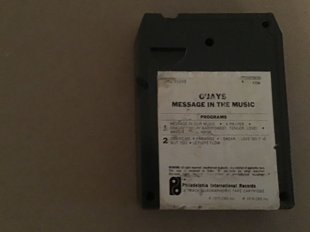 The O’Jays  Message In The Music Quadraphonic 8 Track