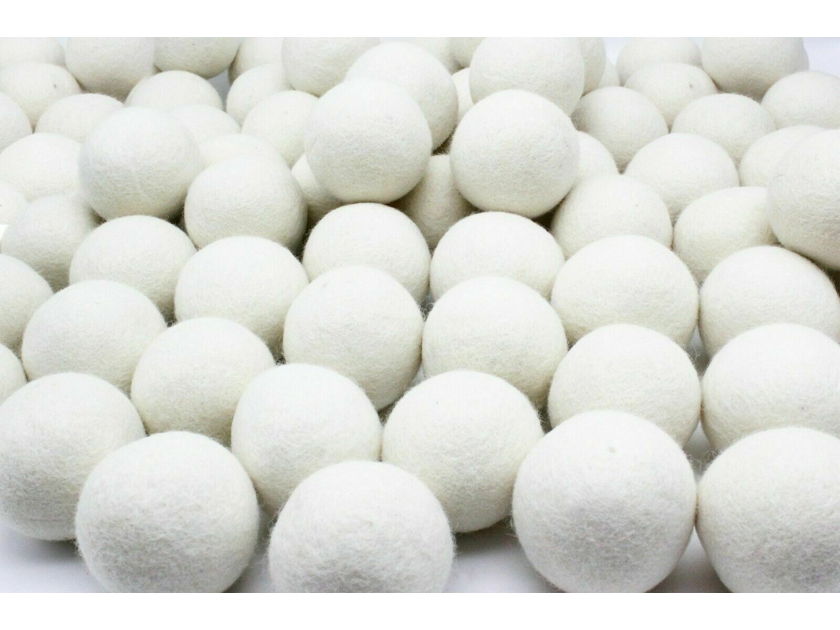 [200 Balls] Sound Damping Filler Speaker Filler Wool Balls Hand-Made from New Zealand Natural Wool