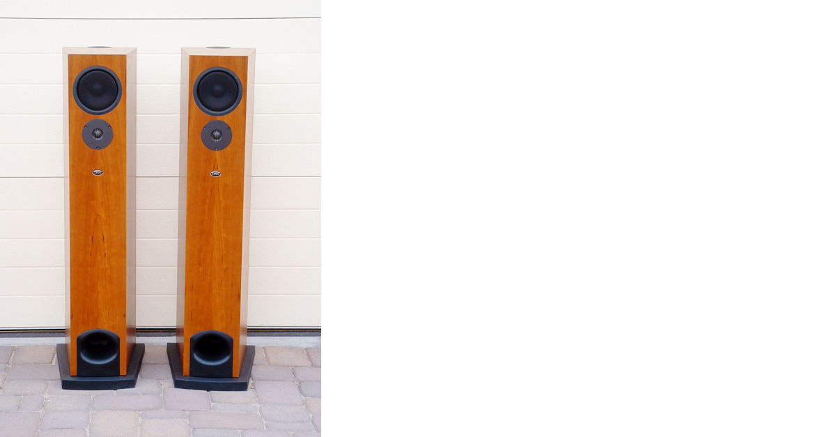 LINN ESPEK FLOOR STANDING SPEAKERS in CHERRY For Sale Audiogon