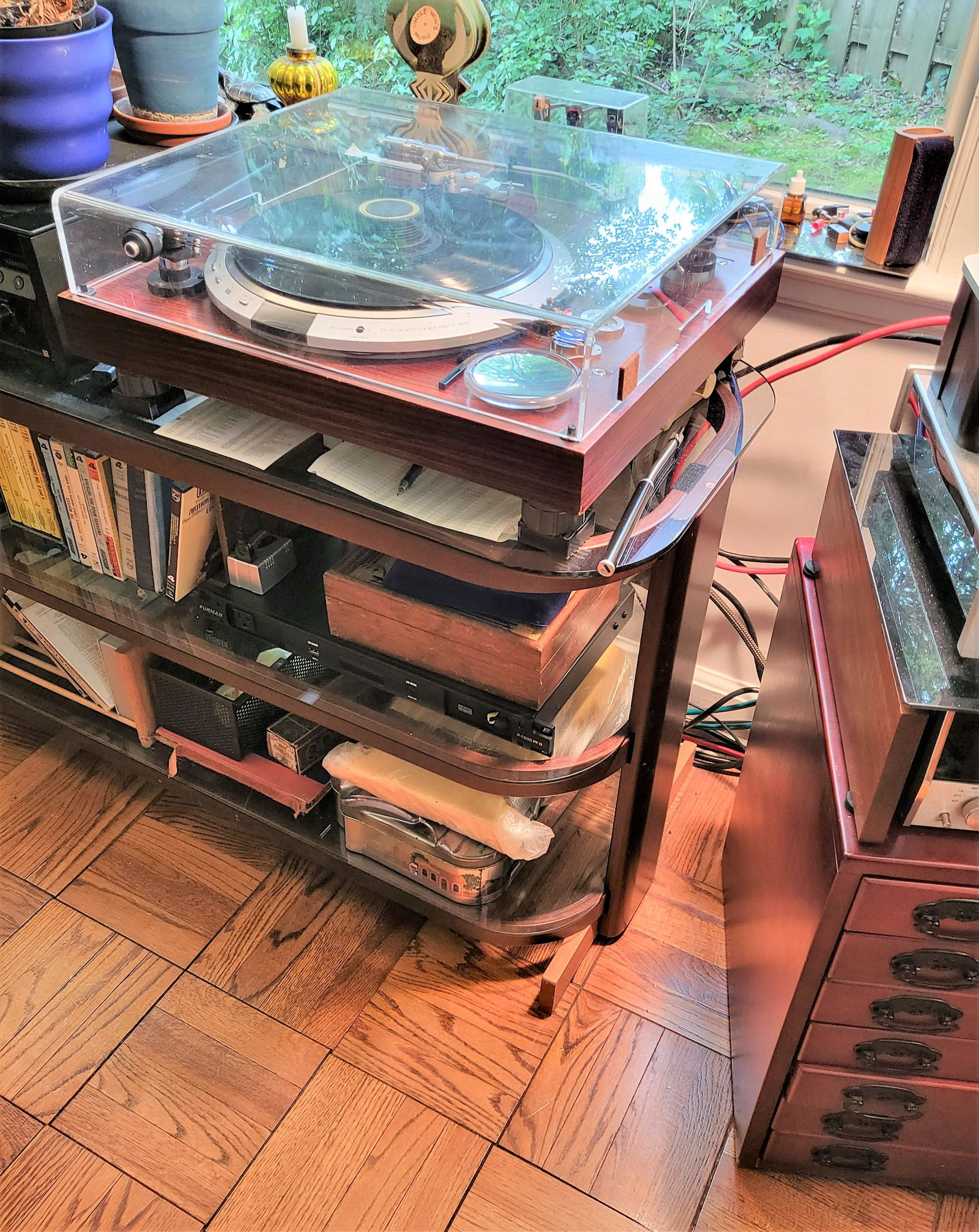 Existing Bentwood and Glass Equipment Stand