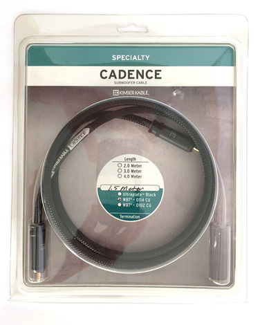 Kimber Kable Cadence Subwoofer Cable with WBT-0114 CU RCA