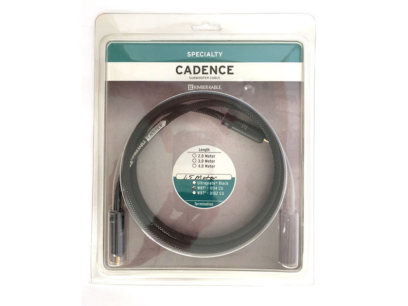 Kimber Kable Cadence Subwoofer Cable with WBT-0114 CU RCA
