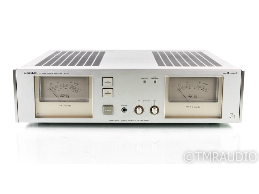 Luxman M-02 Vintage Stereo Power Amplifier; M02; 110V (20061)