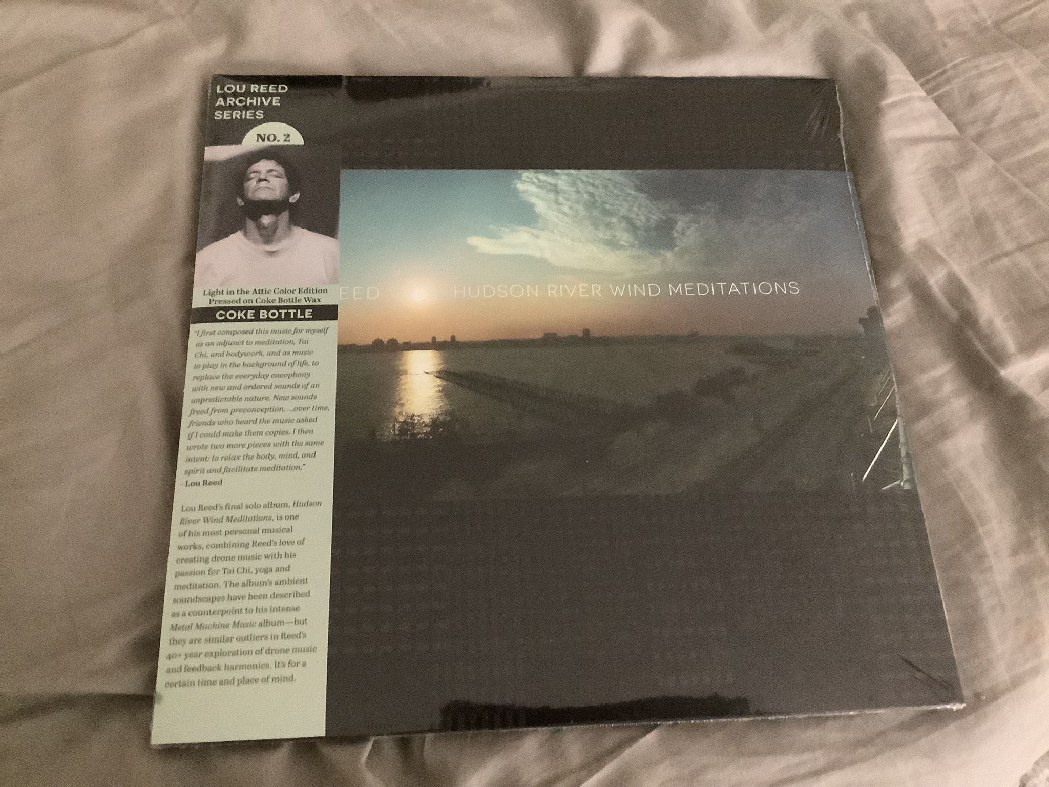 Lou Reed 2LP Coke Bottle Colored Vinyl  Hudson River Wi...