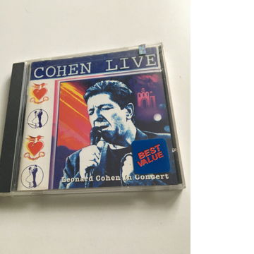 Leonard Cohen in concert  Cohen live cd