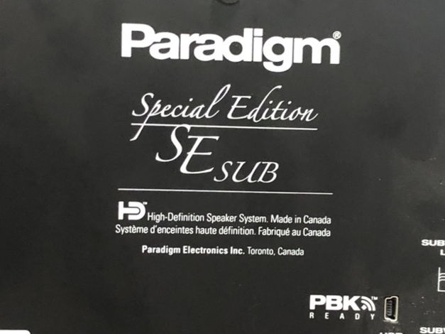 Paradigm Special Edition SE Sub