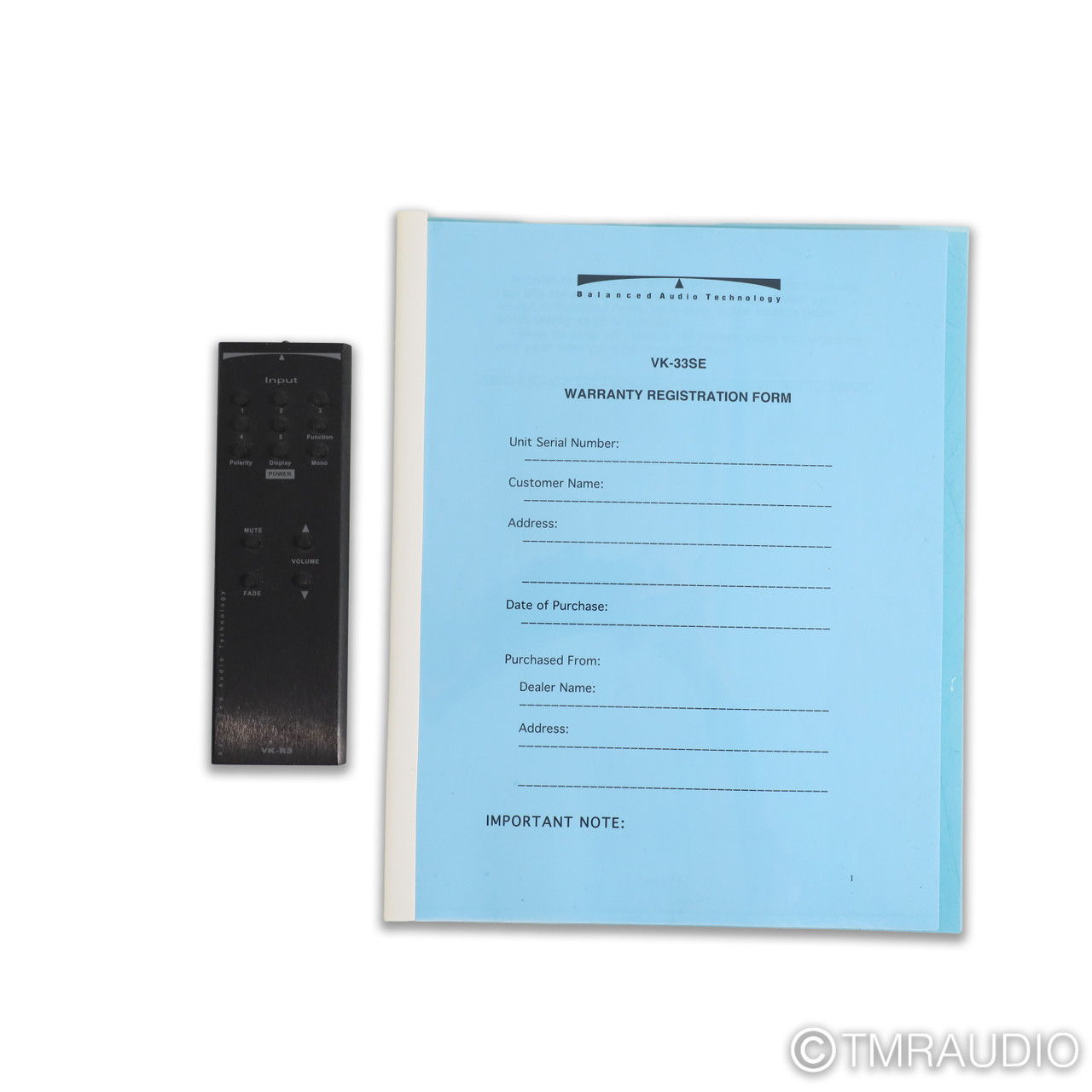 BAT VK-33 SE Stereo Tube Preamplifier (82103) 12