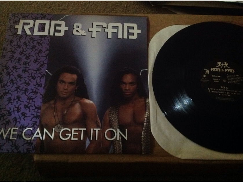 Rob & Fab - We Can Get It On Taj Records 12 Inch EP Vinyl NM