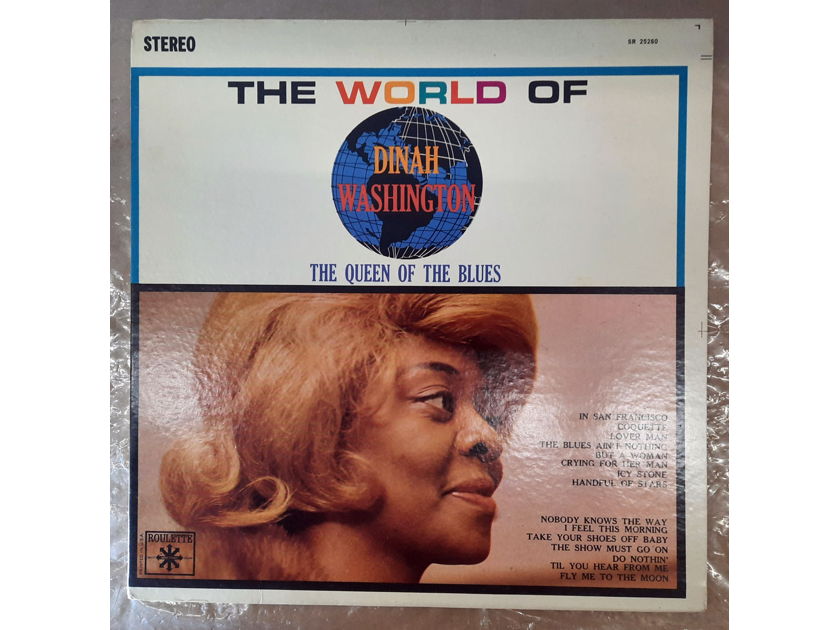 The World Of Dinah Washington 1964 EX+ ORIGINAL VINYL LP Roulette R 25260