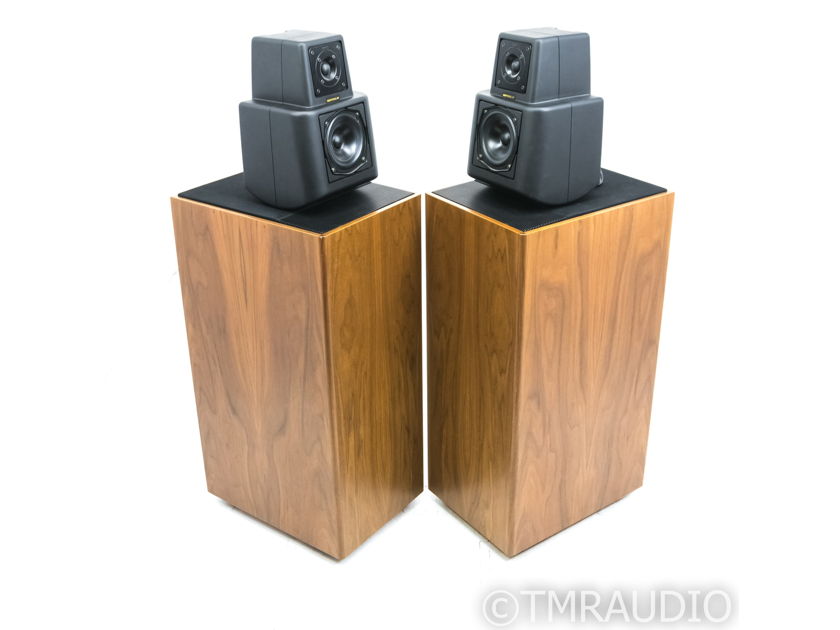 KEF Reference 107 Vintage Floorstanding Speakers; Walnut Pair (Needs Refoam) (24043)