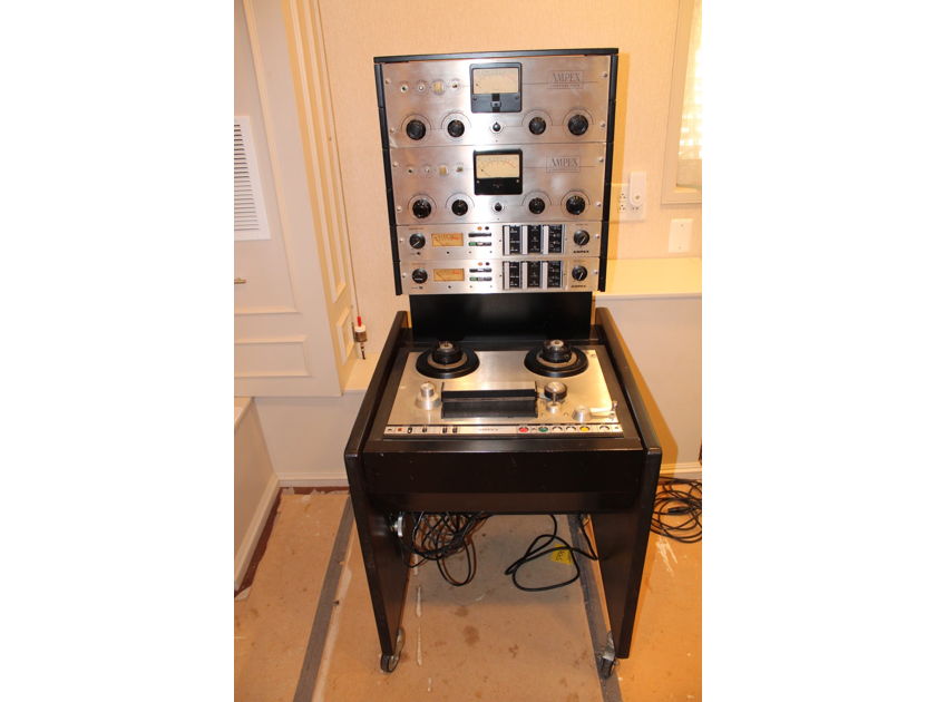 Ampex 440C 1/4" 2-track Tape Recorder with additional 351-2 electronics and 2-track playback head