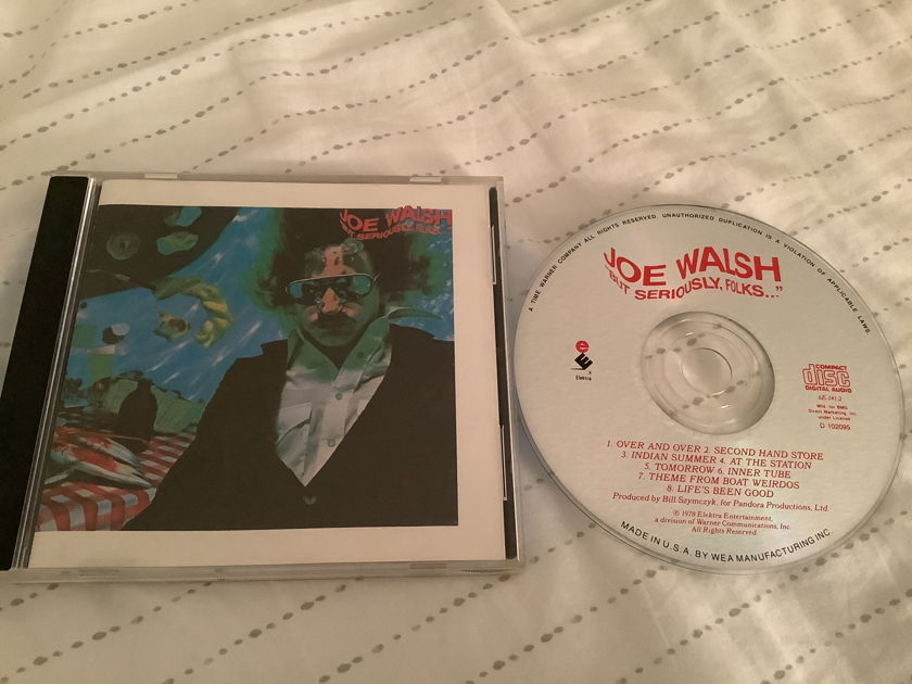 Joe Walsh BMG Music Club Compact Disc  But,Seriously Folks