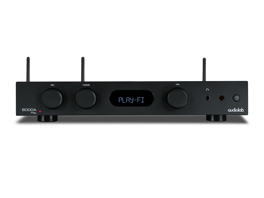 Audiolab 6000A PLAY Integrated Stereo Amplifier-BLACK