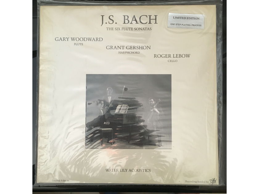 SEALED WATER LILY J.S. Bach "The Six Flute Sonatas" Pure Analog One-Step Plating  $40