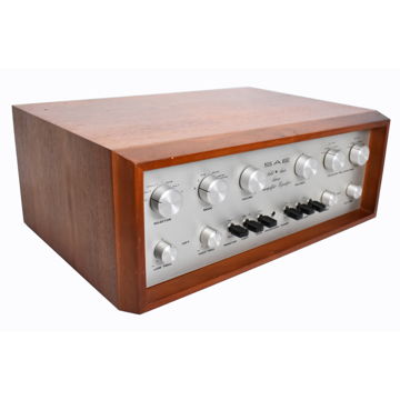 SAE MARK ONE Stereo Preamplifier PRE AMP w/ Wooden Case...