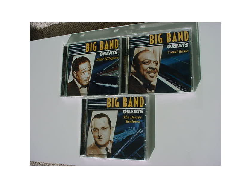 BIG BAND Greats lot of 3 cd's - Count Basie Duke Ellington The Dorsey Brothers  direct source 2000