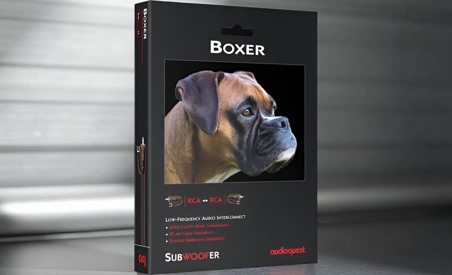 AudioQuest Boxer Subwoofer Cable, 2.0 Meter (6.6Ft), RCA 4