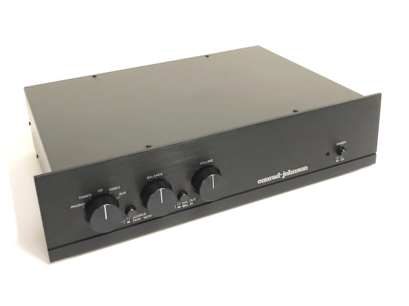Conrad Johnson PV-10A Stereo Tube PreAmplifier PRE AMP w/ Phono Stage BLACK FACE w/ Org. Packing