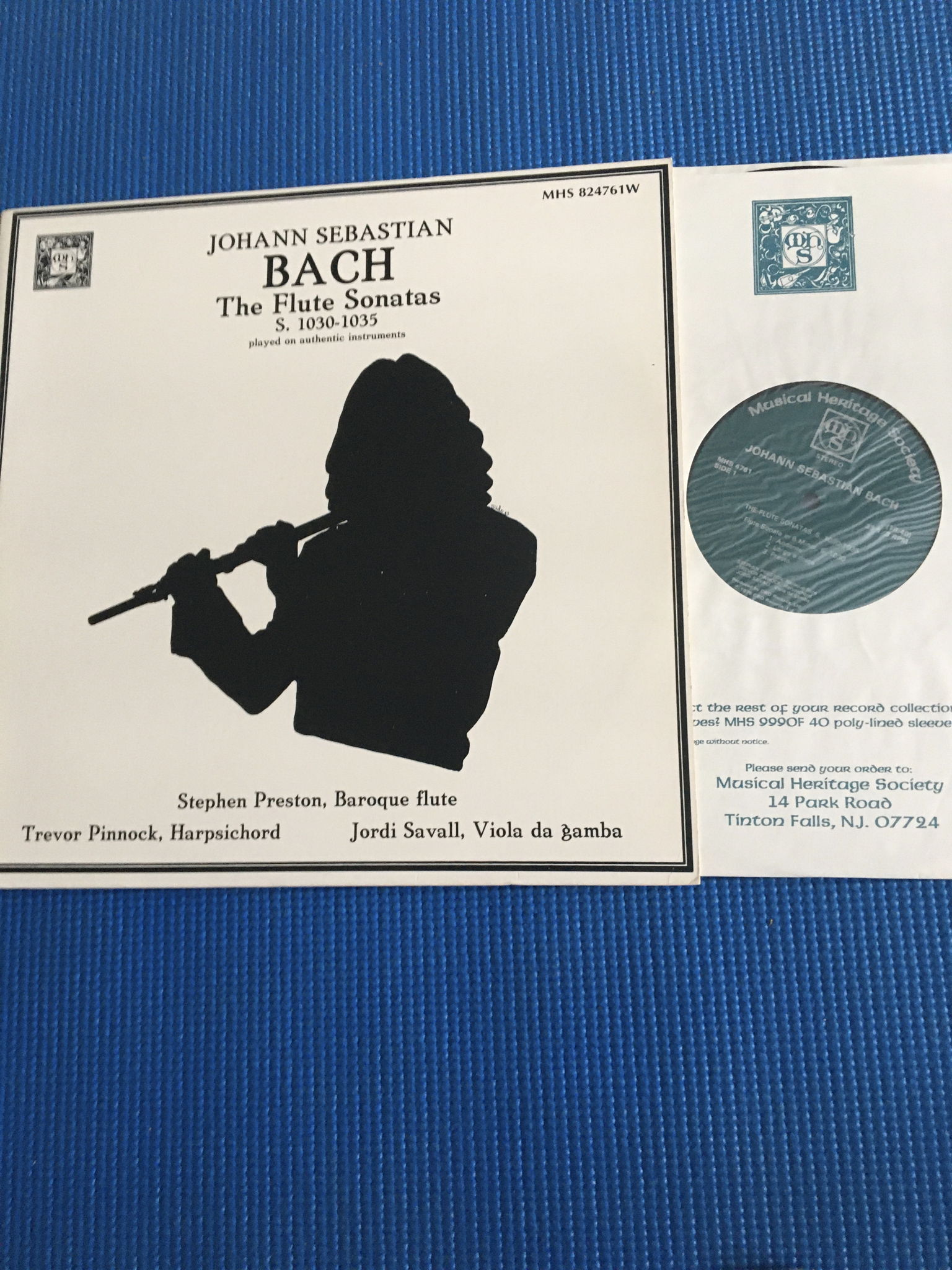 MHS Bach the Flute Sonatas S 1030-1035  Double Lp recor...