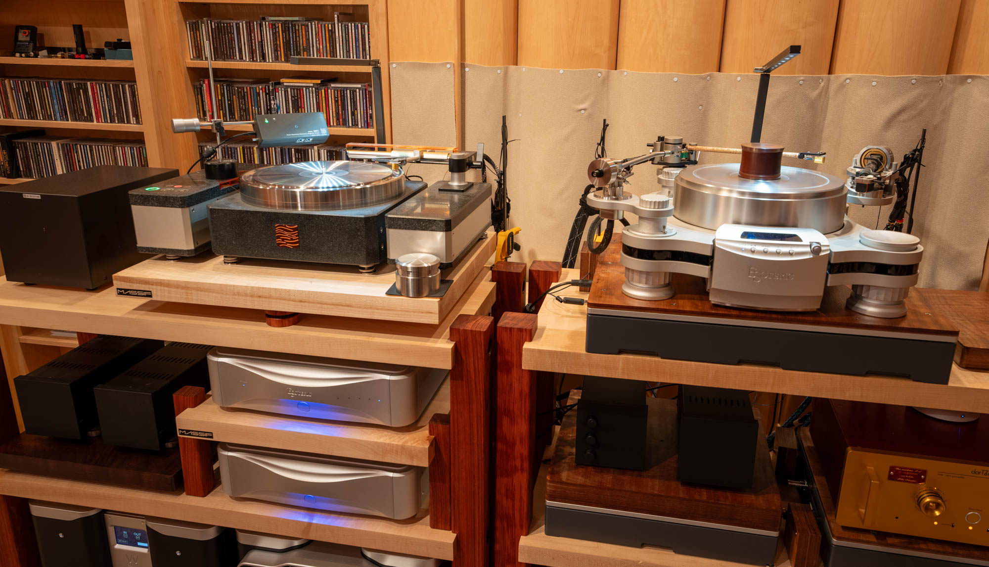 2 turntables, and the Taiko Tana active device under the Esoteric T1, made a solid improvement in the performance.