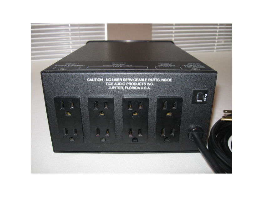 TICE AUDIO (George Tice) Solo AV Power Conditioner "Better Your System" With Good Clean Power And Quieter Background"