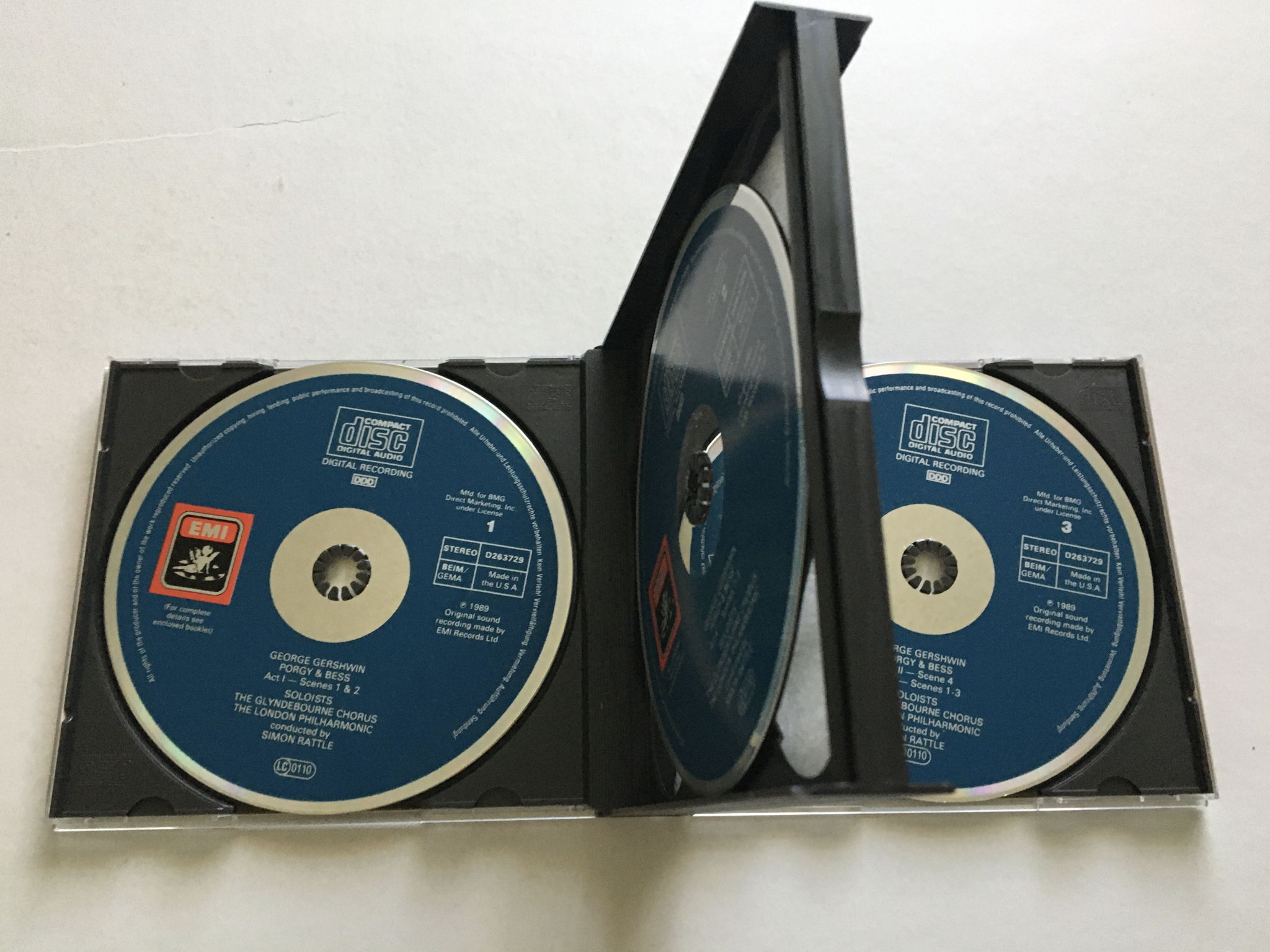 Gershwin Porgy and Bess Simon Battle  Triple cd set EMI... 3