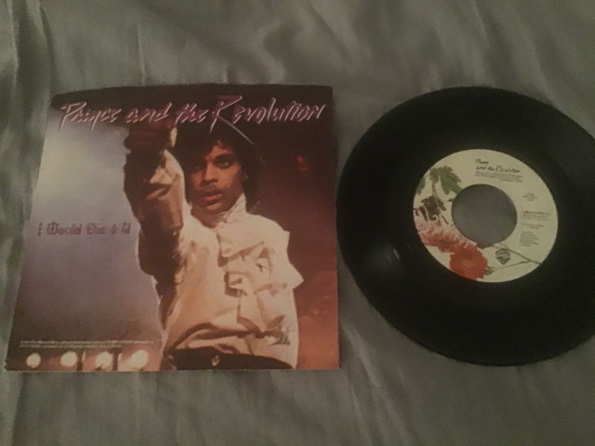Prince  I Would Die For You/Another Lonely Christmas 45 With Sleeve