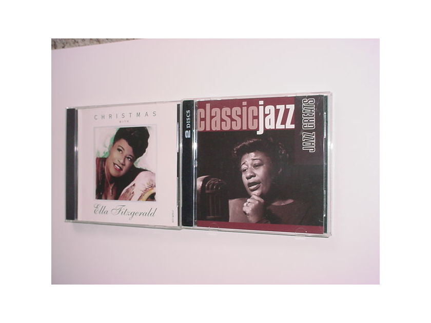 JAZZ Ella Fitzgerald jazz greats 2 cd set - plus Christmas with Ella cd