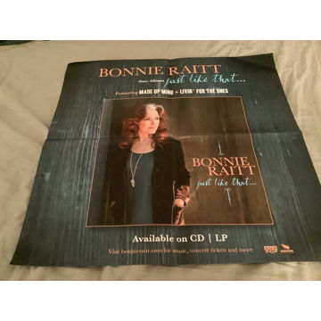 Bonnie Raitt Promo Poster Just Like That… 2 X 2 Feet Ju...