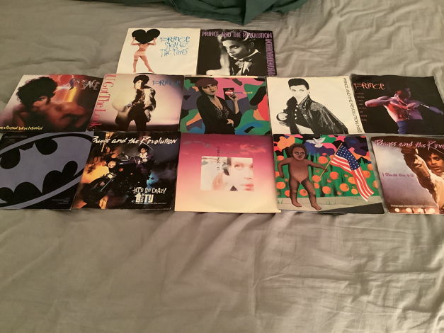 Prince Lot Of 12 45’s With Picture Sleeves Vinyl NM Var...