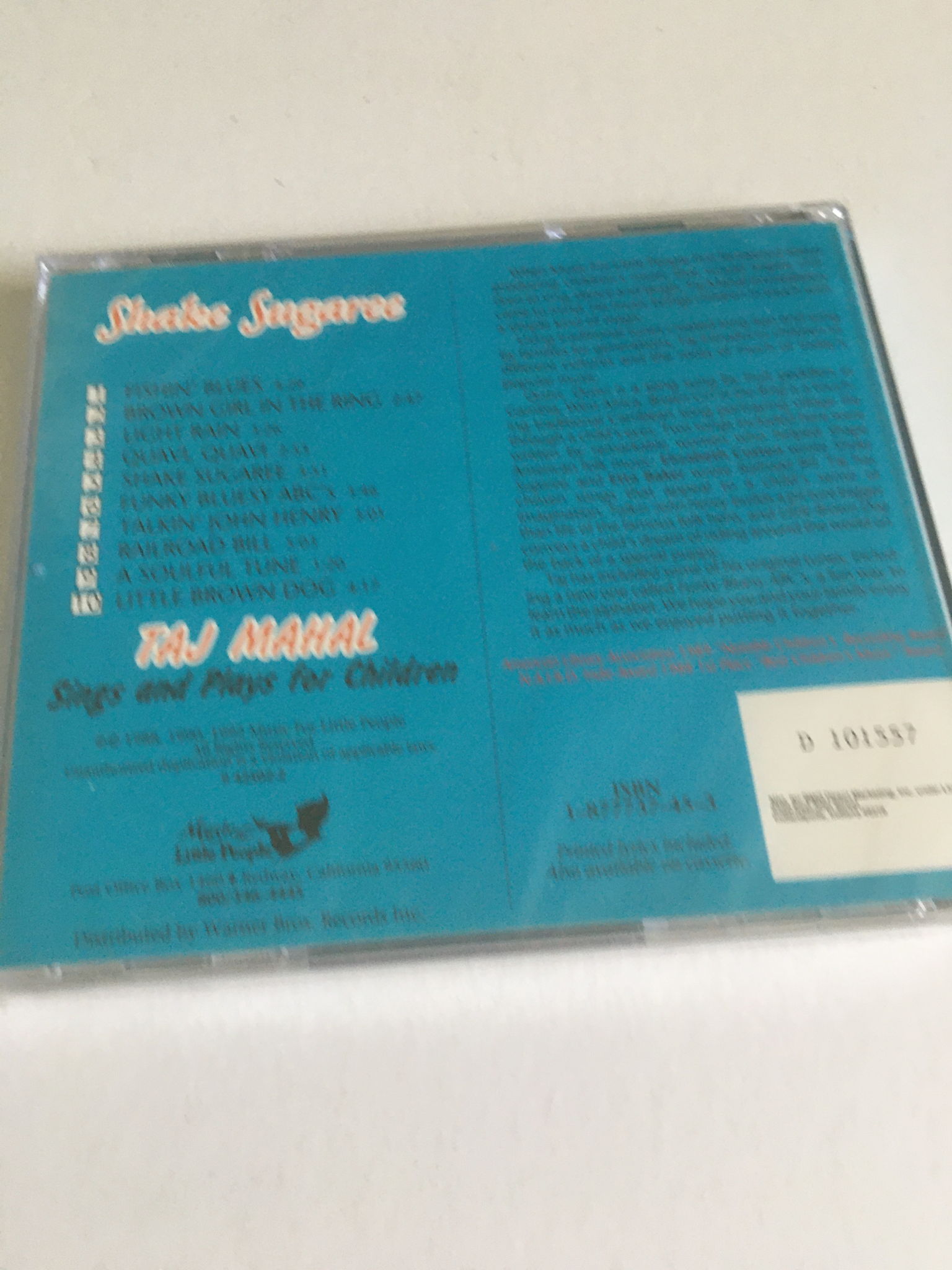 Sealed cd Taj Mahal  Shake Sugaree sings and plays for ... 2