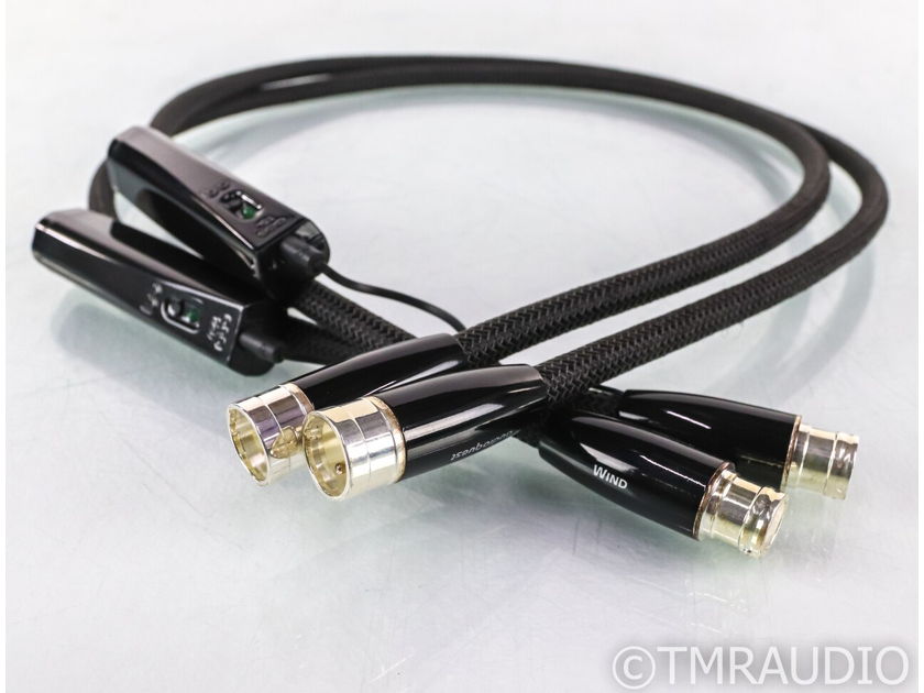 AudioQuest Wind XLR Cables; 1m Pair Balanced Interconnects; 72v DBS (32796)