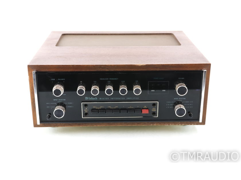 McIntosh MA6200 Vintage Stereo Integrated Amplifier; Walnut Cabinet; MA-6200 (28167)