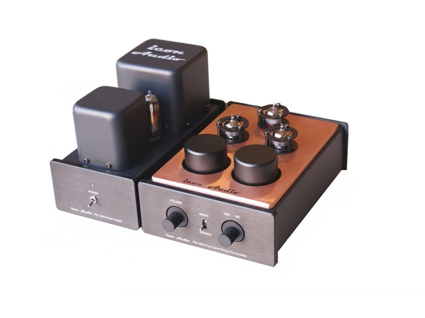 Icon Audio UK PS1 MKII MM/MC Tube Phono Preamp - *Signature Upgrade Available*
