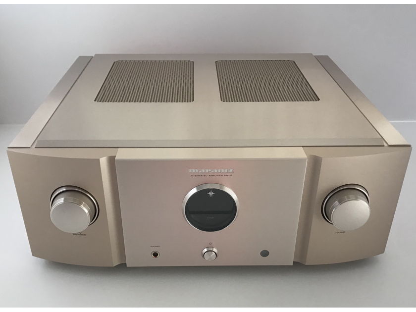 Marantz PM-10  Reference Integrated Amplifier with built in Moving coil and Moving magnet Phono stage. Can be used as a Stand  alone Power amp with a direct  input from Separate preamp. Rated at 200 watts into 8 ohms and 400 into 4 ohms