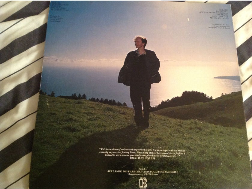Paul McCandless All The Mornings Bring Elektra Records White Label Promo LP