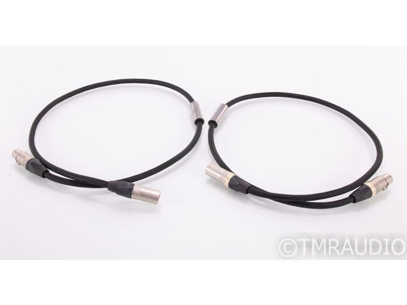 Shunyata Black Mamba XLR Cables; 1m Pair Balanced Interconnects (20397)
