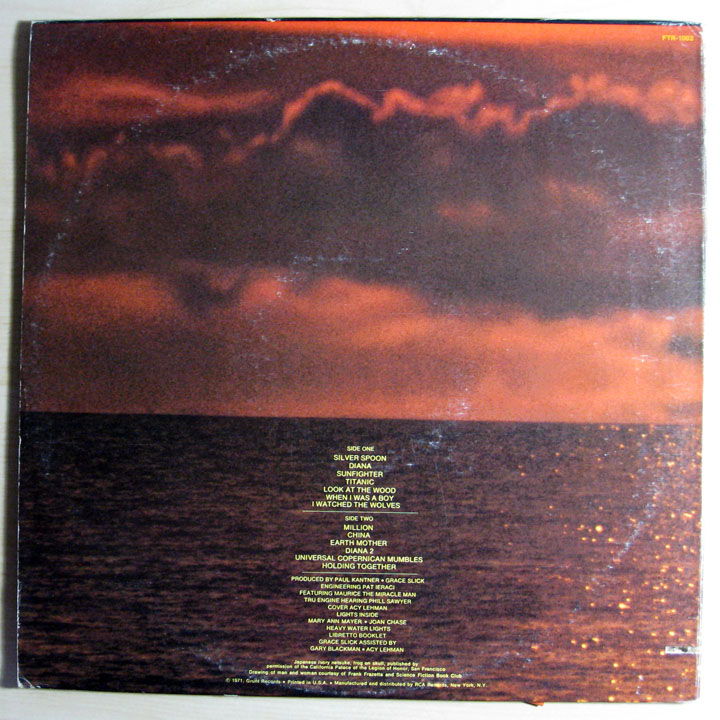 Paul Kantner, Grace Slick  - Sunfighter 1971 EX++ VINYL... 2
