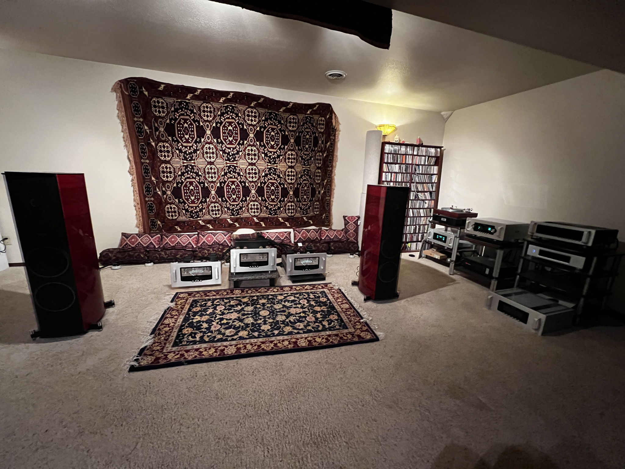 Ok, this is starting to look like a showroom. I am auditioning a ARC Reference Phono stage 3SE, with my REF3 on the floor right.