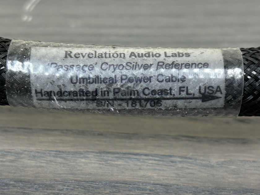 Revelation Audio Labs 'Passage' CryoSilver Reference umbilical power cable