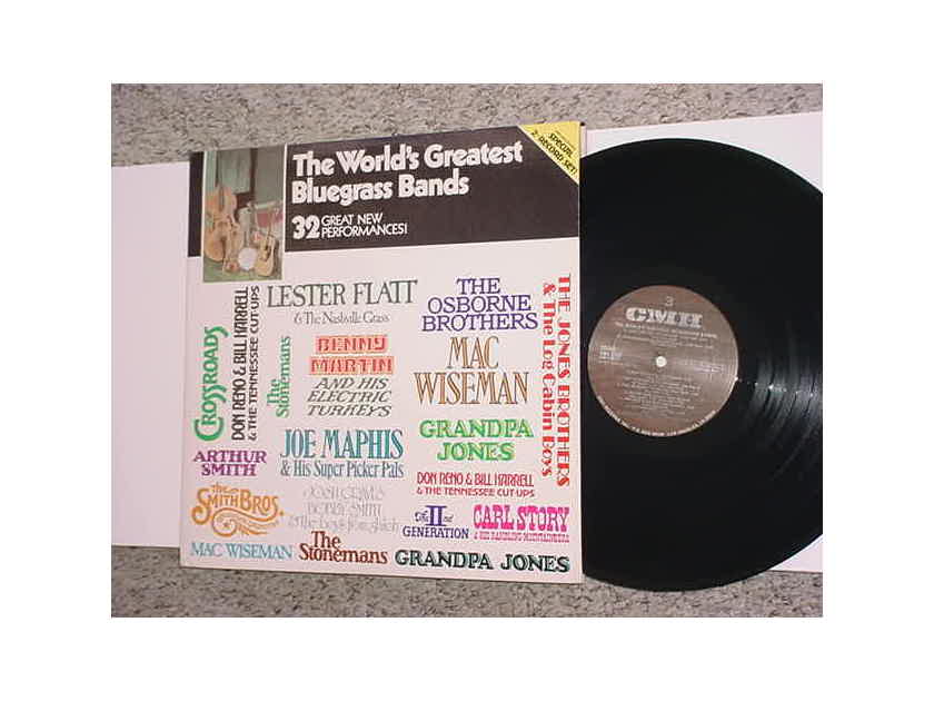THE WORLDS Greatest bluegrass bands - double lp record 32 great performances CMH 5900 PART 1 SEE ADD