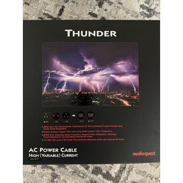 AudioQuest NRG Storm Series Thunder Power cord 2m 20amp...