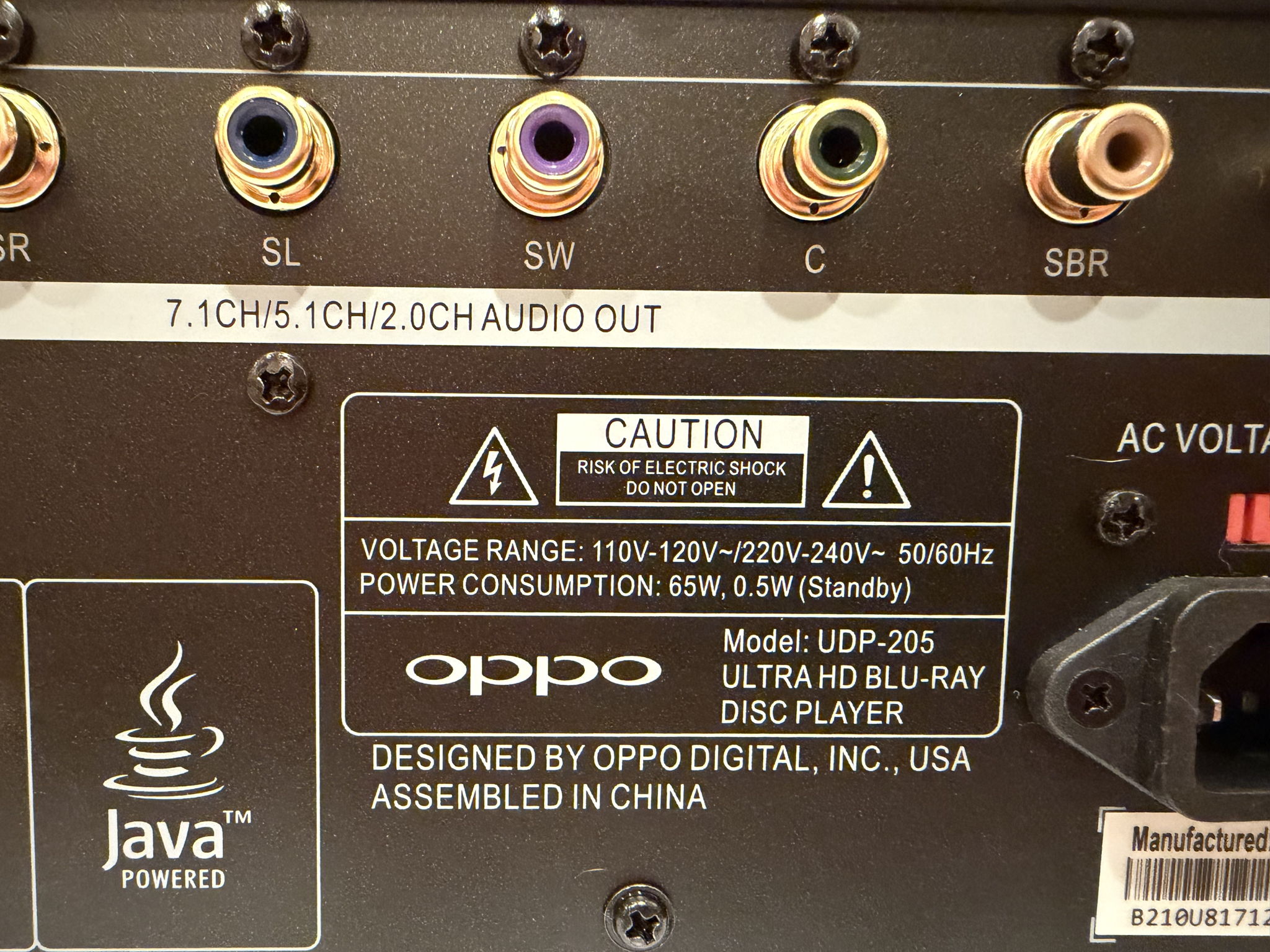 OPPO UDP-205 5