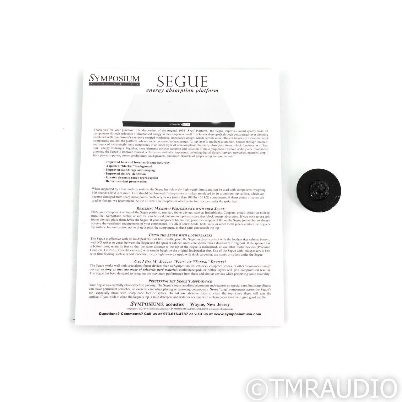 Symposium Acoustics Segue Iso Stealth Edition Isolation... 8