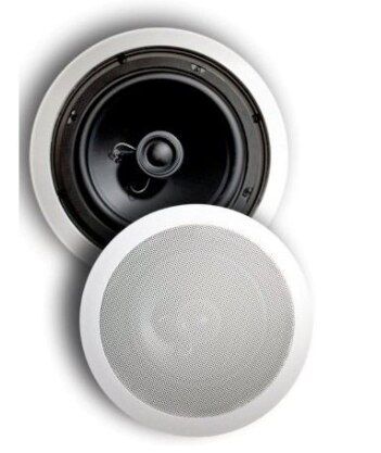 Totem Mask 8 In Ceiling Speakers; White Pair (New) (1/1...