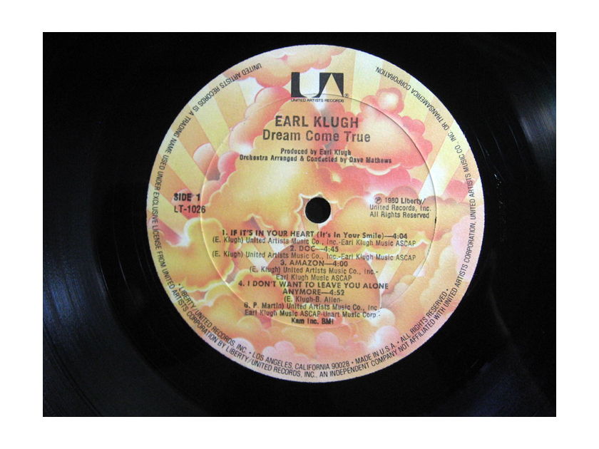 Earl Klugh - Dream Come True - 1980 United Artists Records LT-1026