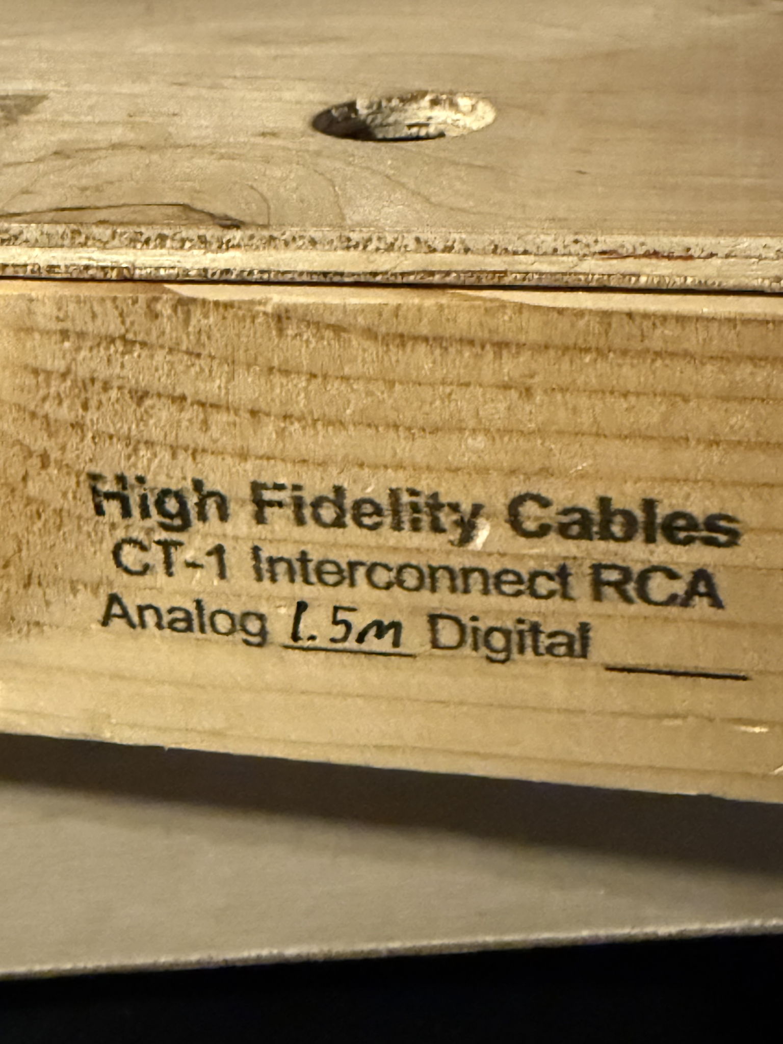 High Fidelity Cables CT-1~ 1.5 M 5