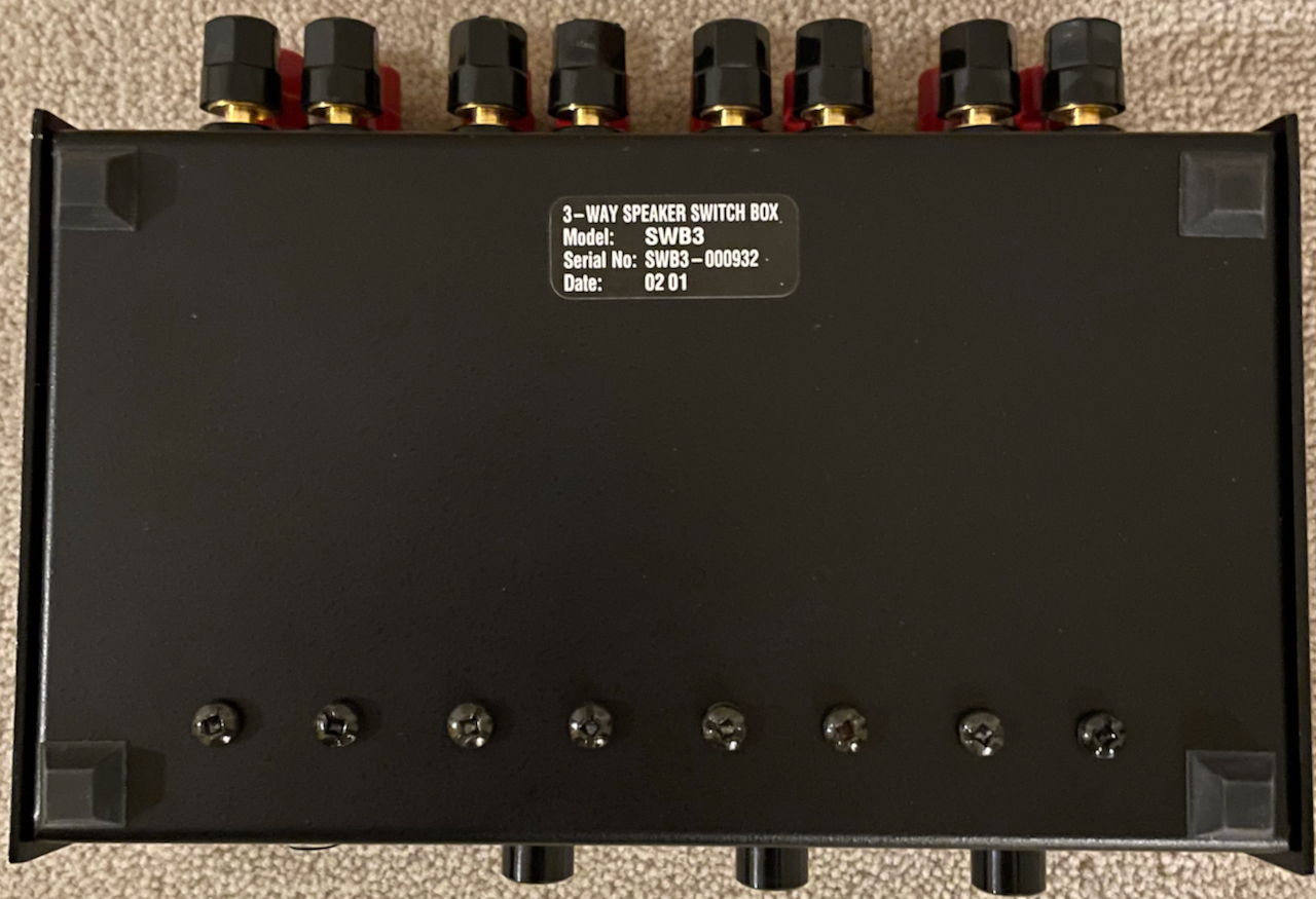 Bryston SWB3 3-way Speaker Selector Switch Box 4