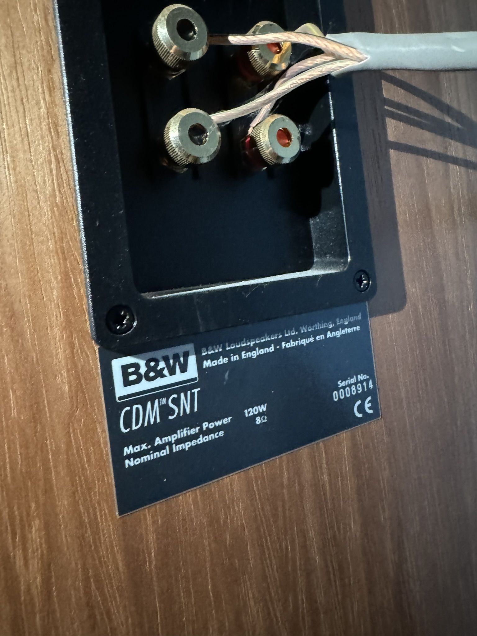 Pair of B&W (Bowers and Wilkins) CDM-SNT  (Wall Mount) 3